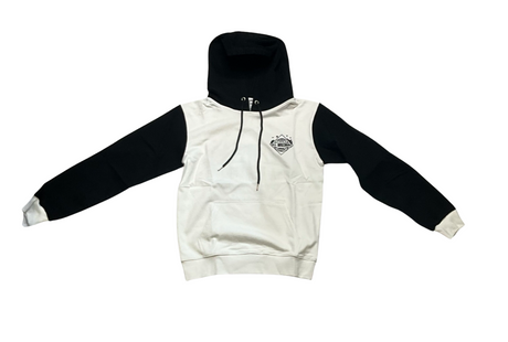DNA World Wild Hoodie - Denim Hands - White / Black