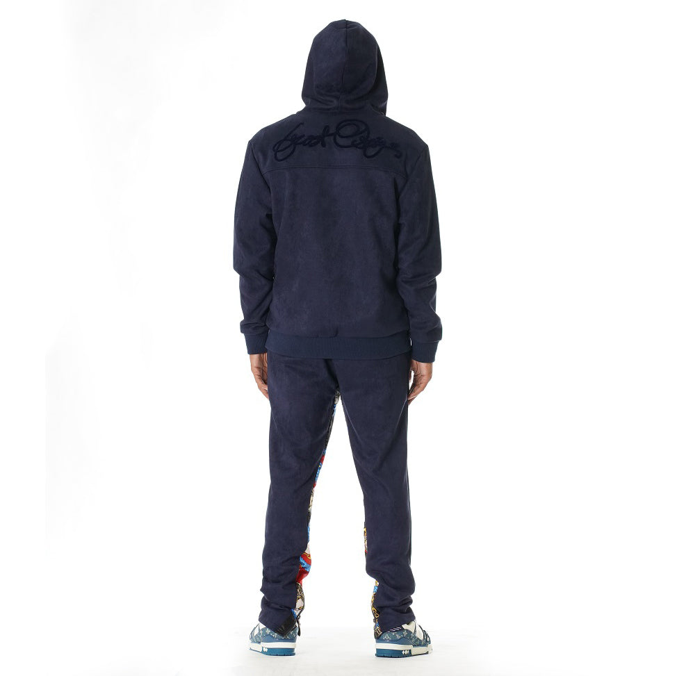 Frost Original F5220 Alonzo Suede Reversible Jacket Set - Navy