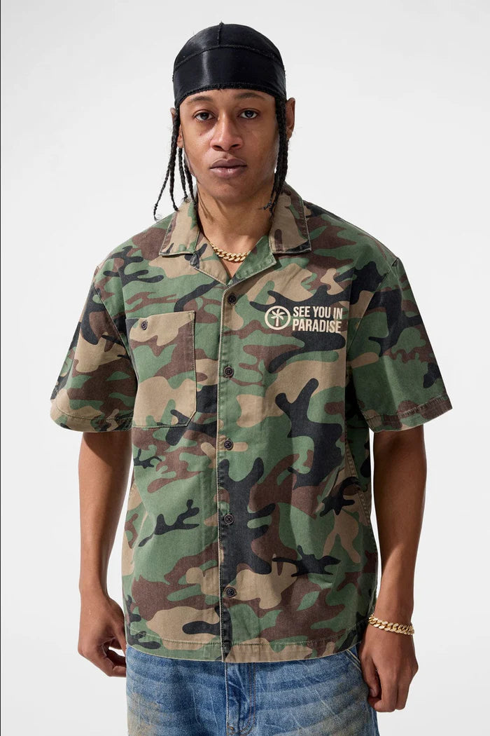 JORDAN CRAIG SYIP VINTAGE S/S WORK SHIRT VINTAGE CAMO