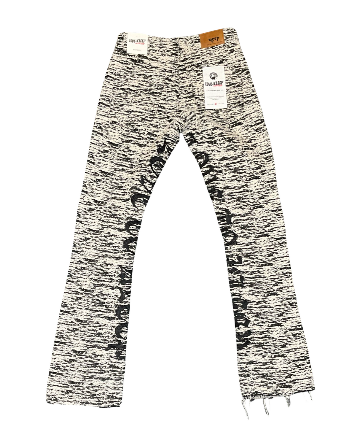 Kleep- Denim Stacked - Kirk - Black / White