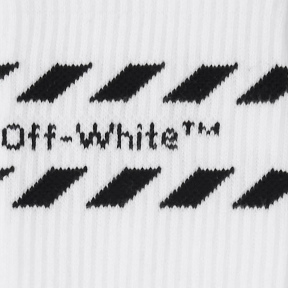 L/AB CO Off-White Diags Stripes Mid Calf Crew Socks 3 Pack Multi Colors