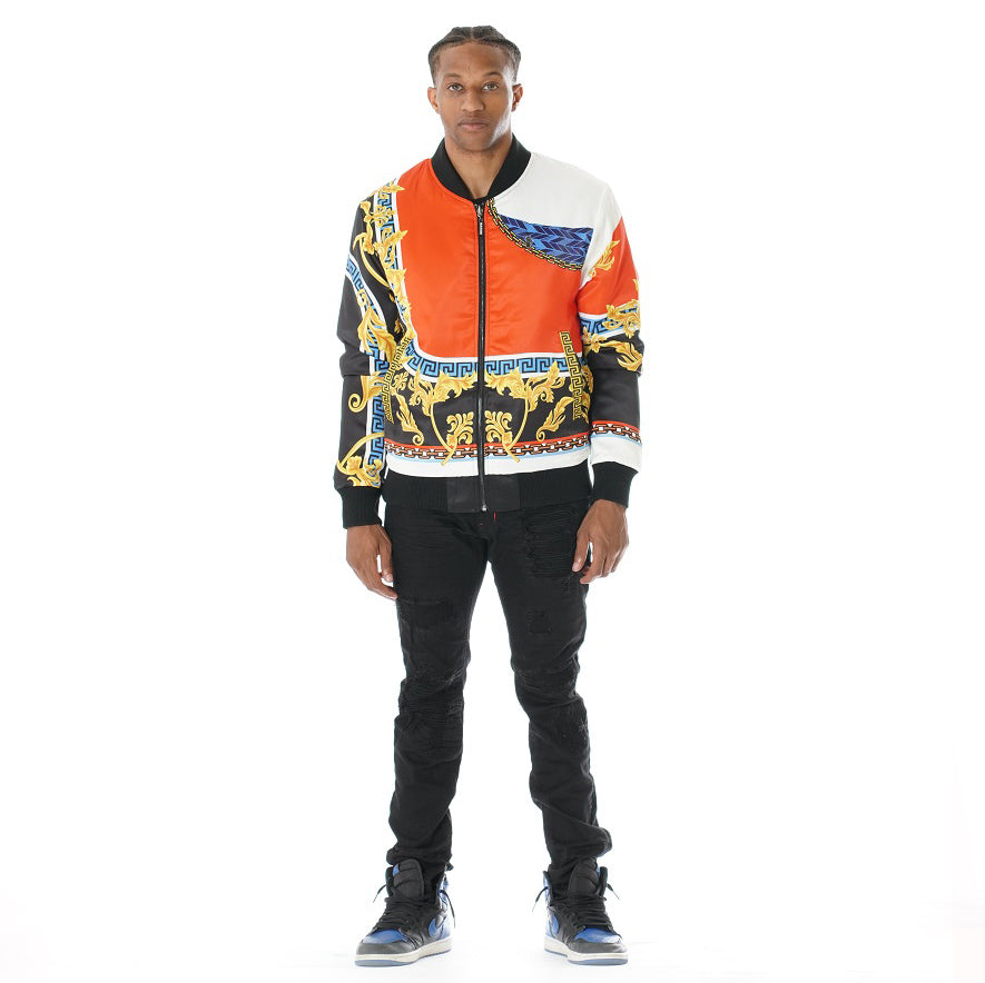 Makobi M4630 Greek Reversible Jacket - Black/Red