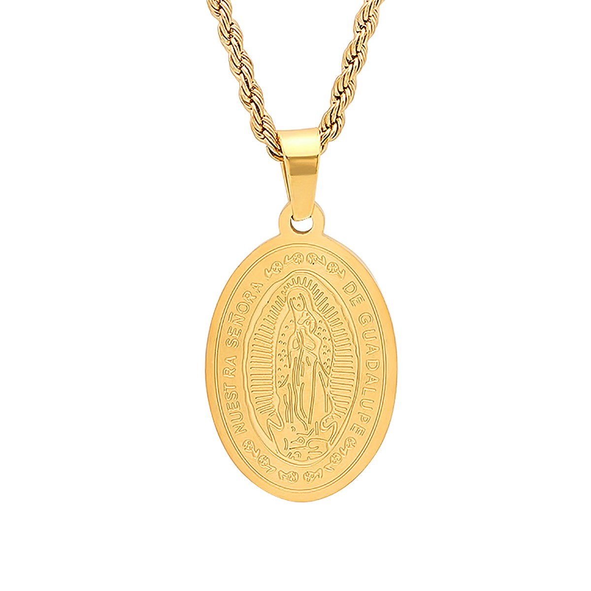 Oval Religious Pendant