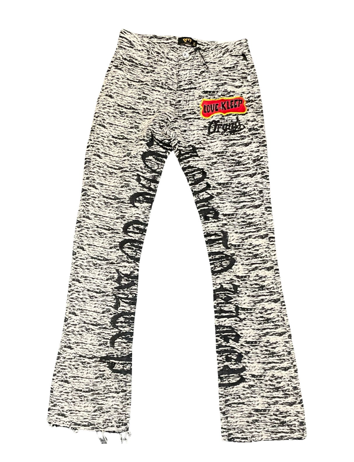 Kleep- Denim Stacked - Kirk - Black / White