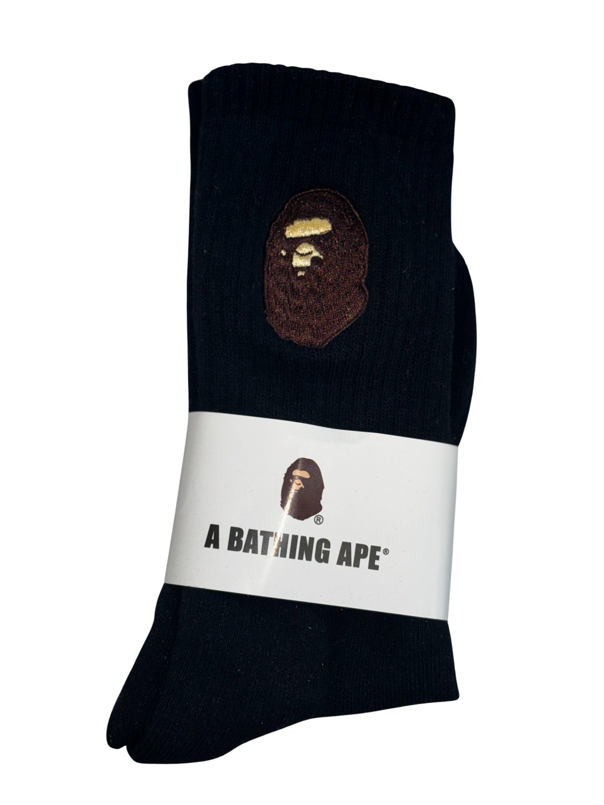 BAPE Black And Brown Ape Sock