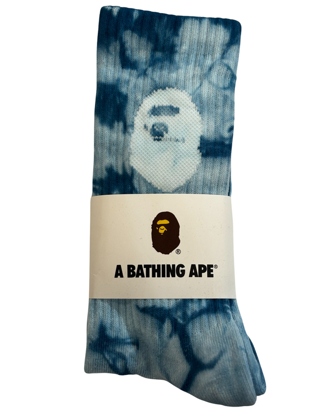 Bape Blue Tie Dye Sock