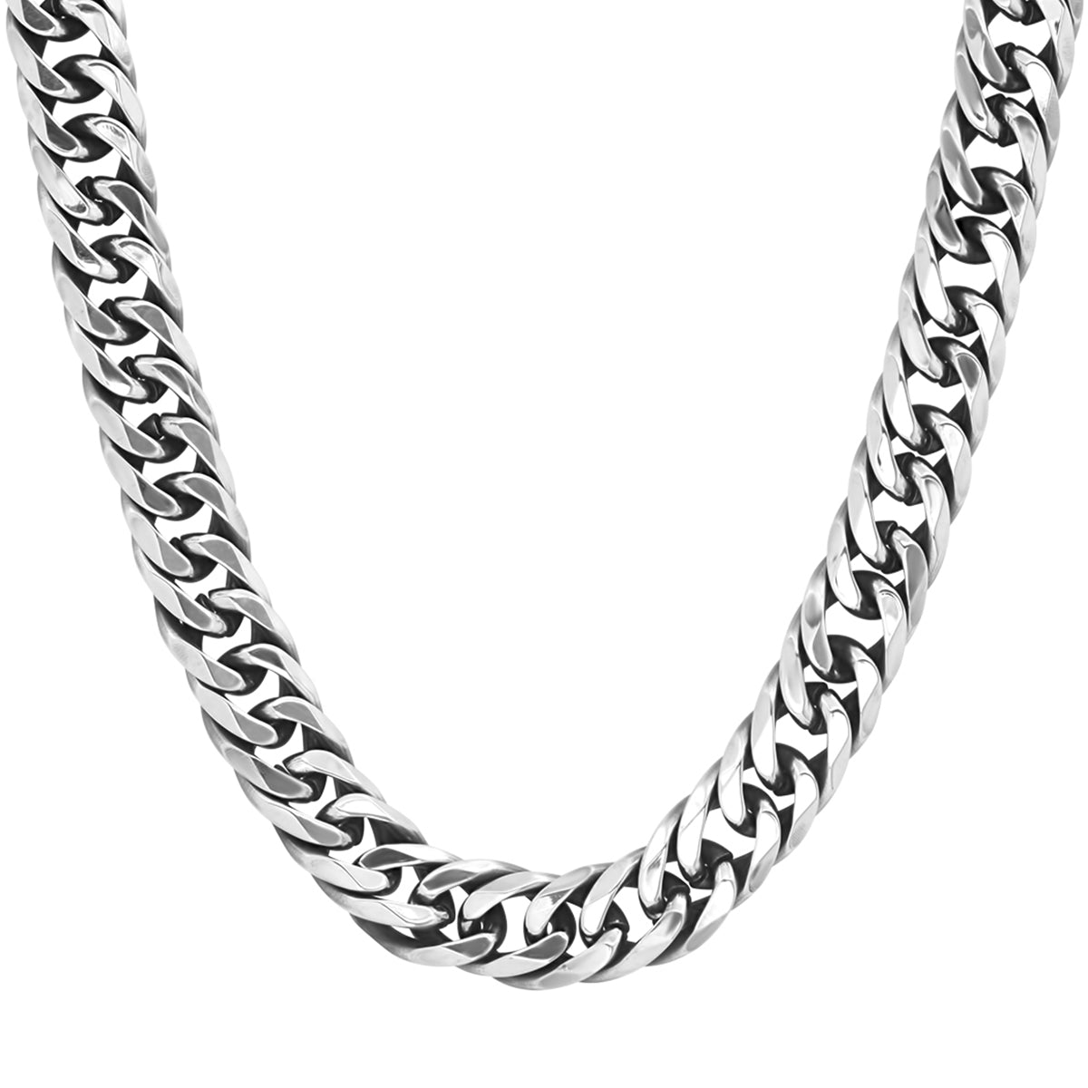 Oxidized Cuban Link Chain Necklace
