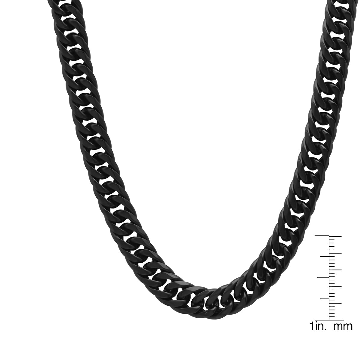 Oxidized Cuban Link Chain Necklace