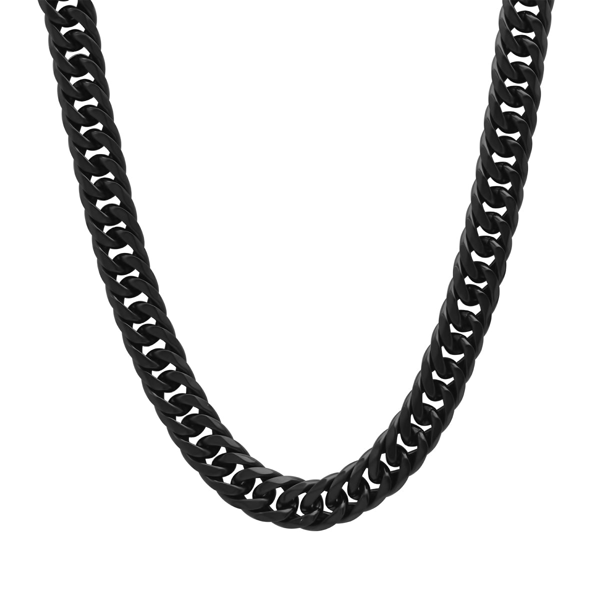 Oxidized Cuban Link Chain Necklace