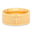 Wide Banded Lord's Prayer Ring
