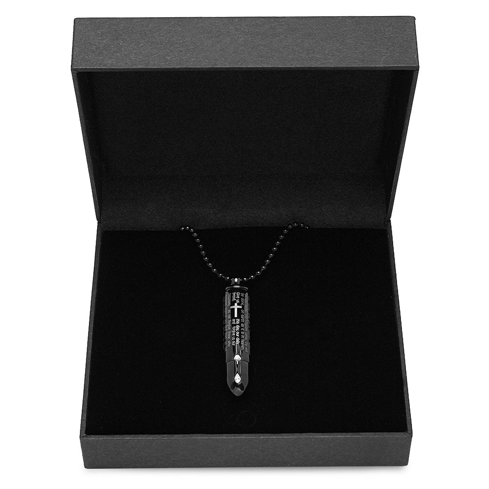 Lord's Prayer Bullet Pendant