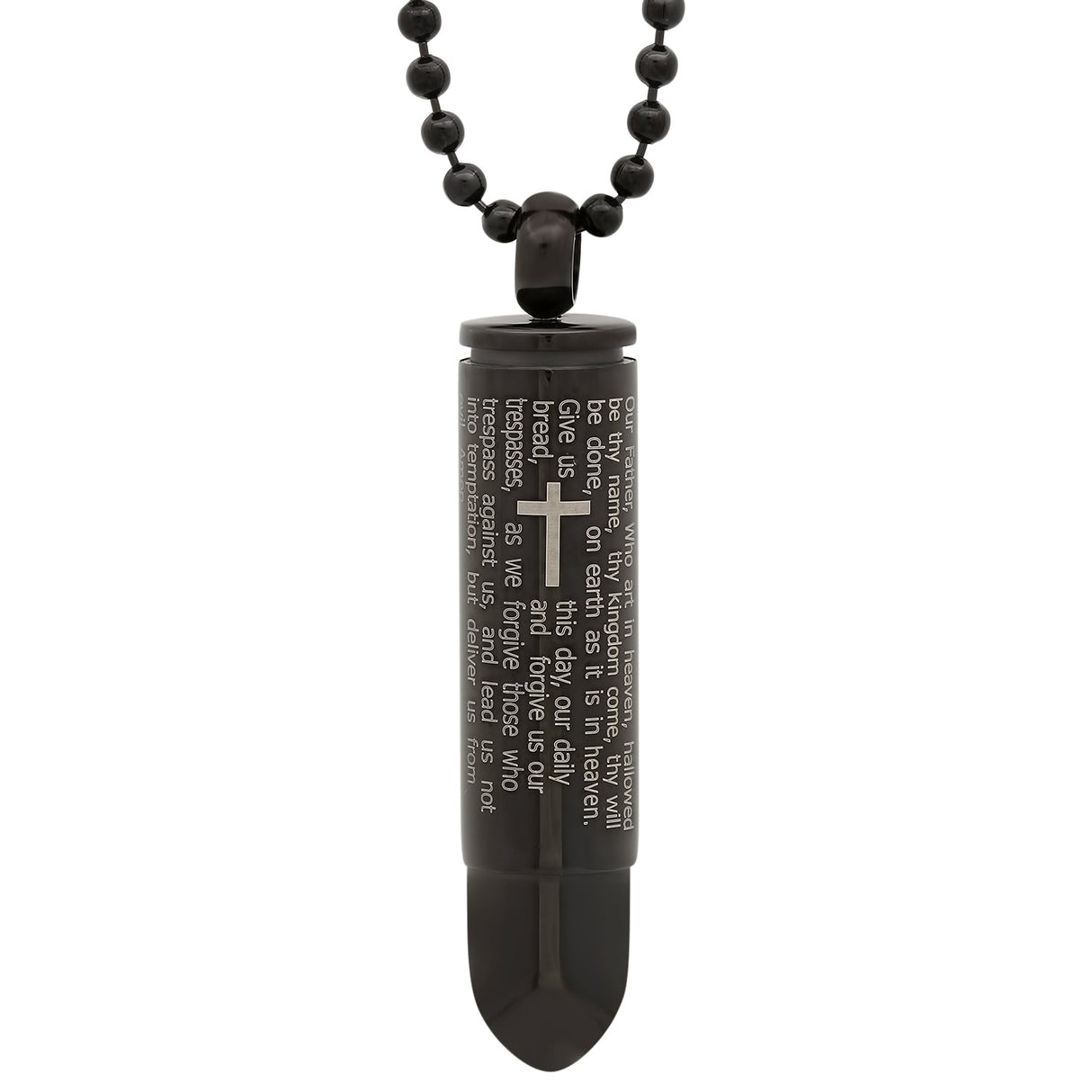 Lord's Prayer Bullet Pendant