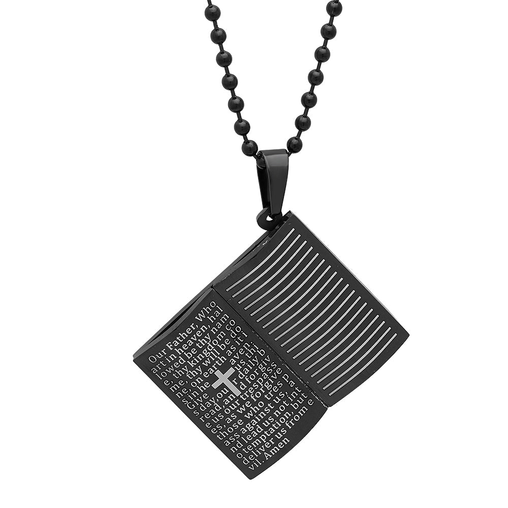 Our Father Prayer Book Pendant