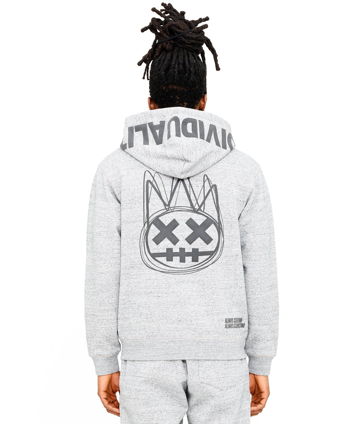 Cult - ZIP HOODY IN HEATHER GREY