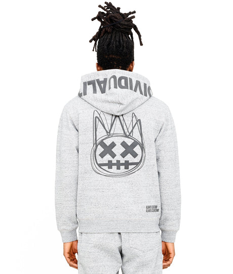 Cult - ZIP HOODY IN HEATHER GREY