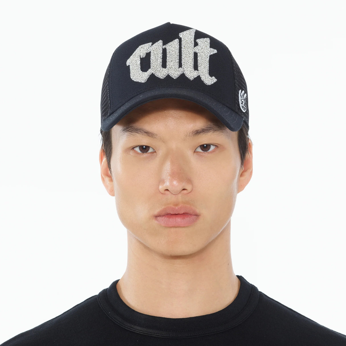 Cult Of Individuality Cult's Crystal Cult Script Logo Hat in Black