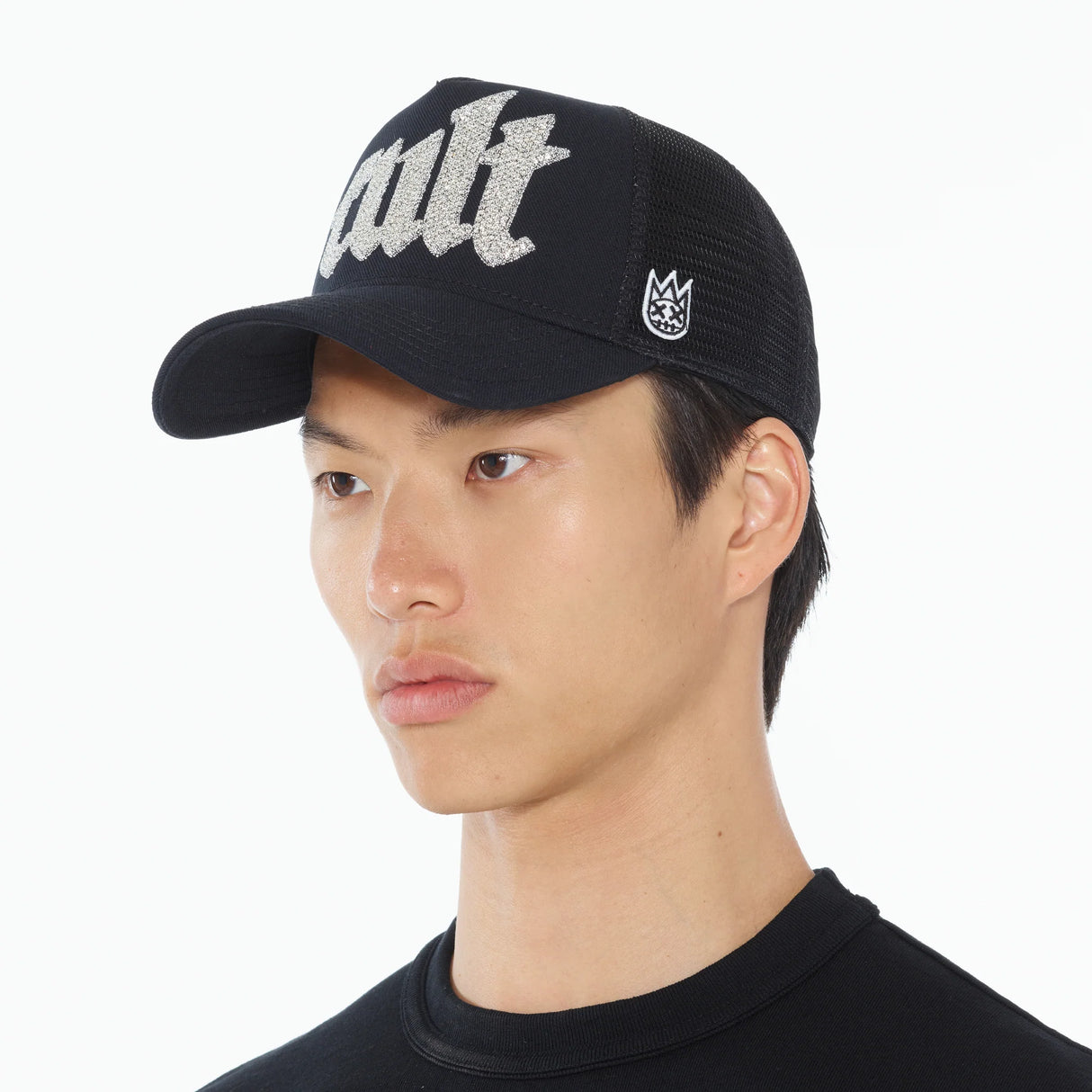 Cult Of Individuality Cult's Crystal Cult Script Logo Hat in Black