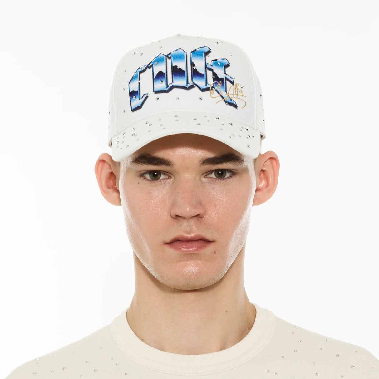 Cult Of Individuality 5 Panel Frame Trucker Hat In Winter White