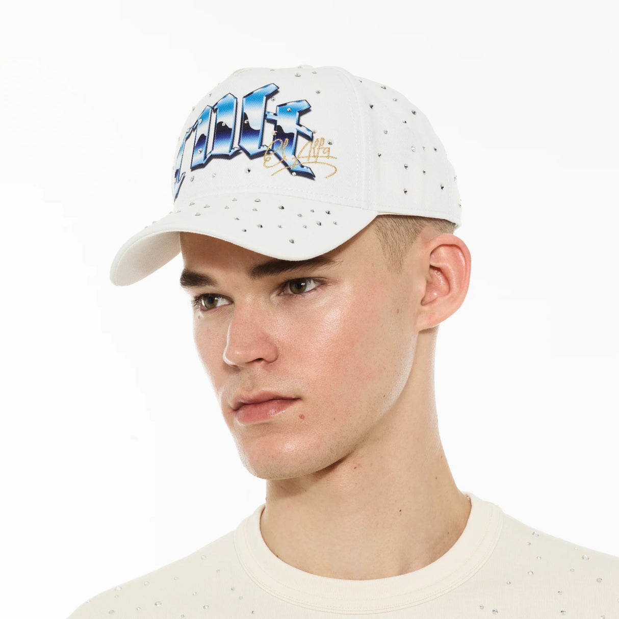 Cult Of Individuality 5 Panel Frame Trucker Hat In Winter White