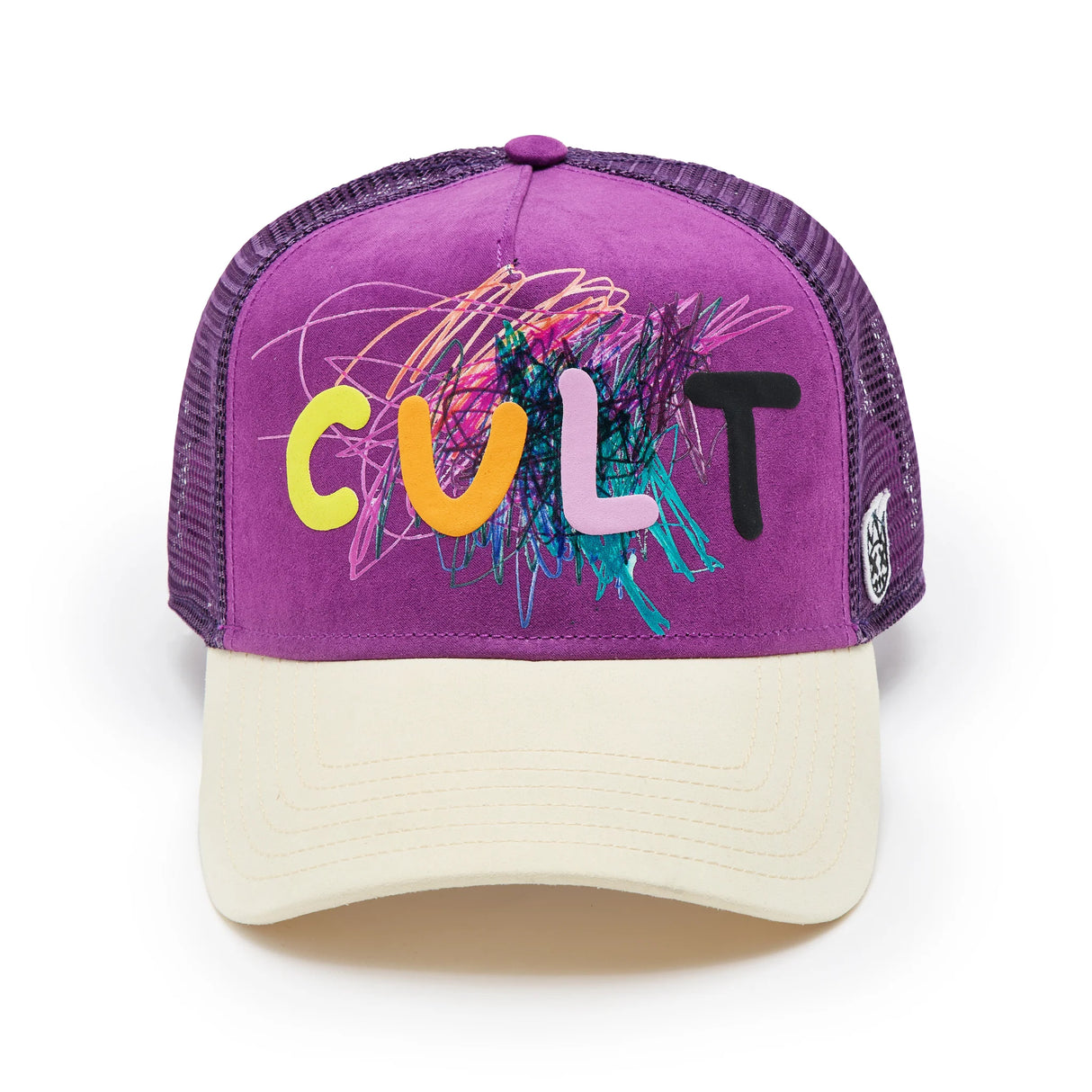 Cult Of Individuality Logo Mesh Back Trucker Hat "Cult Logo" in Hyacinth Violet