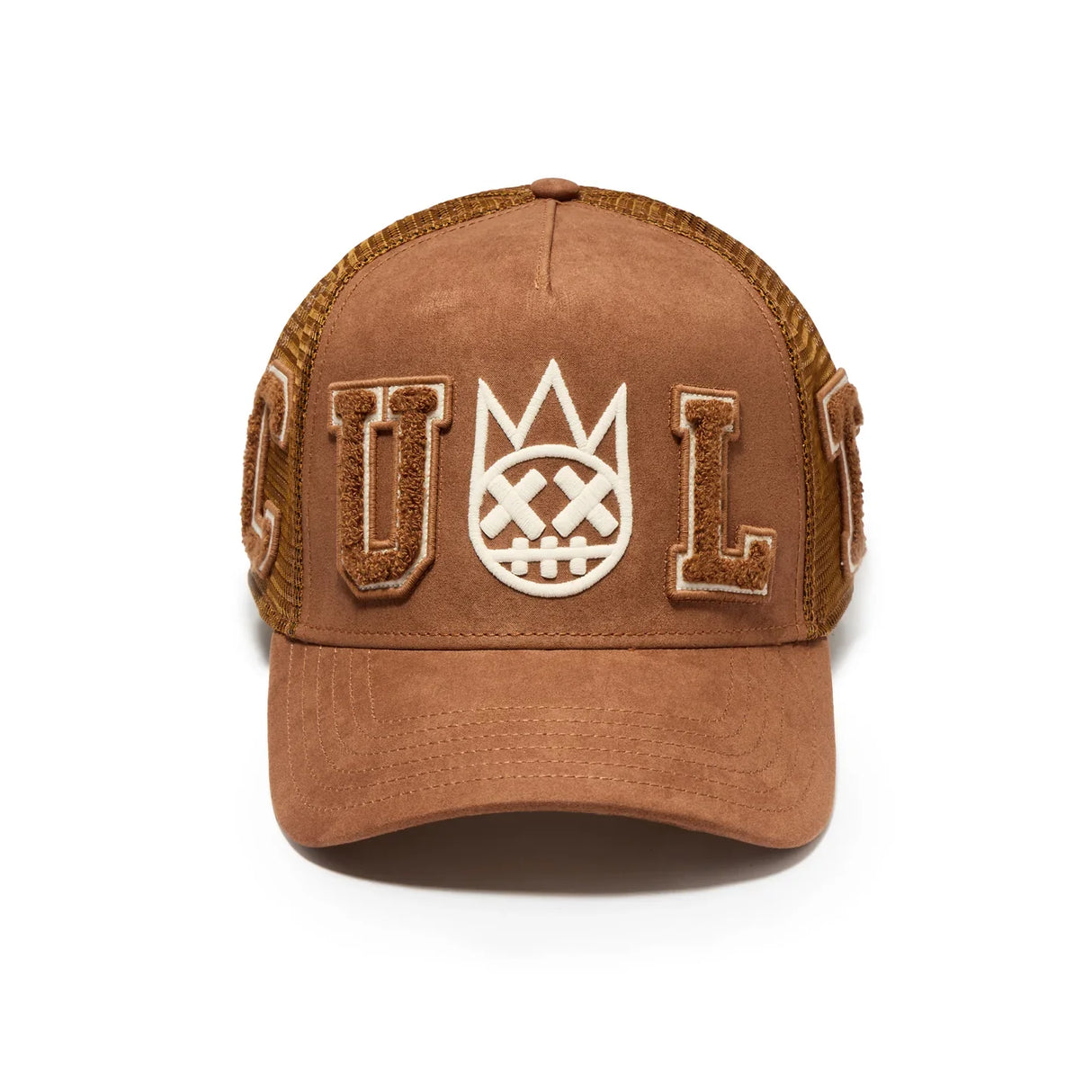 Cult Of Individuality Logo Mesh Back Cult Chenille Suede Trucker Hat