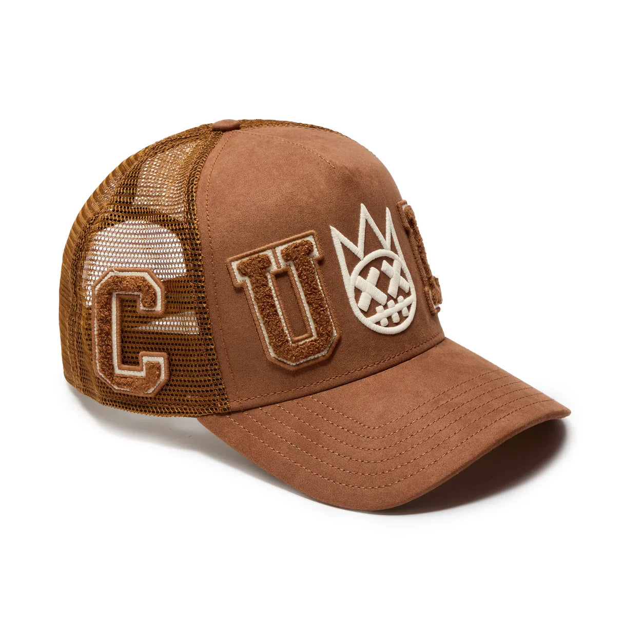 Cult Of Individuality Logo Mesh Back Cult Chenille Suede Trucker Hat