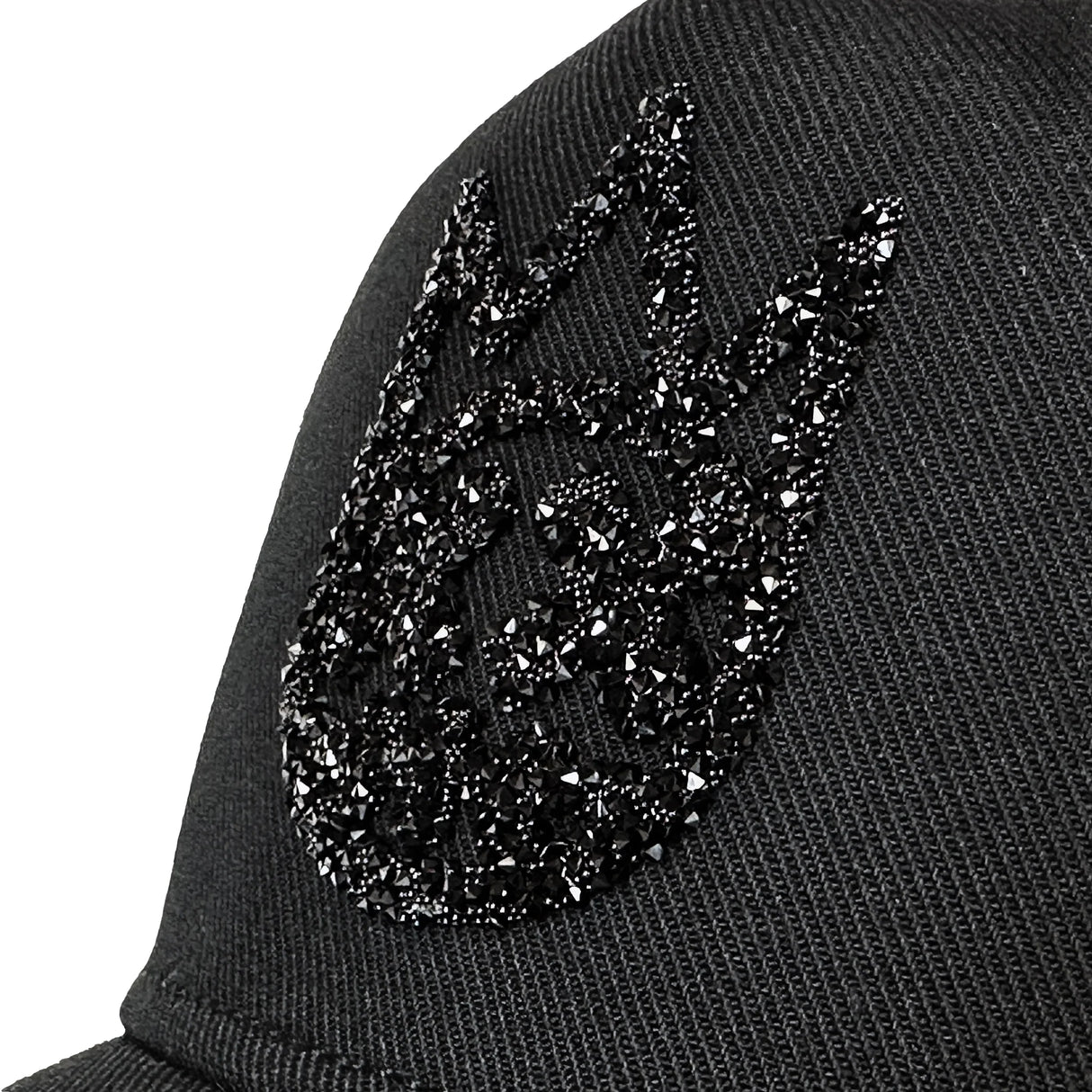 Cult Of Individuality Rhinestone Logo Mesh Hat Black