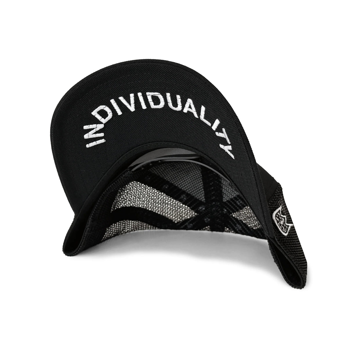 Cult Of Individuality Rhinestone Logo Mesh Hat Black