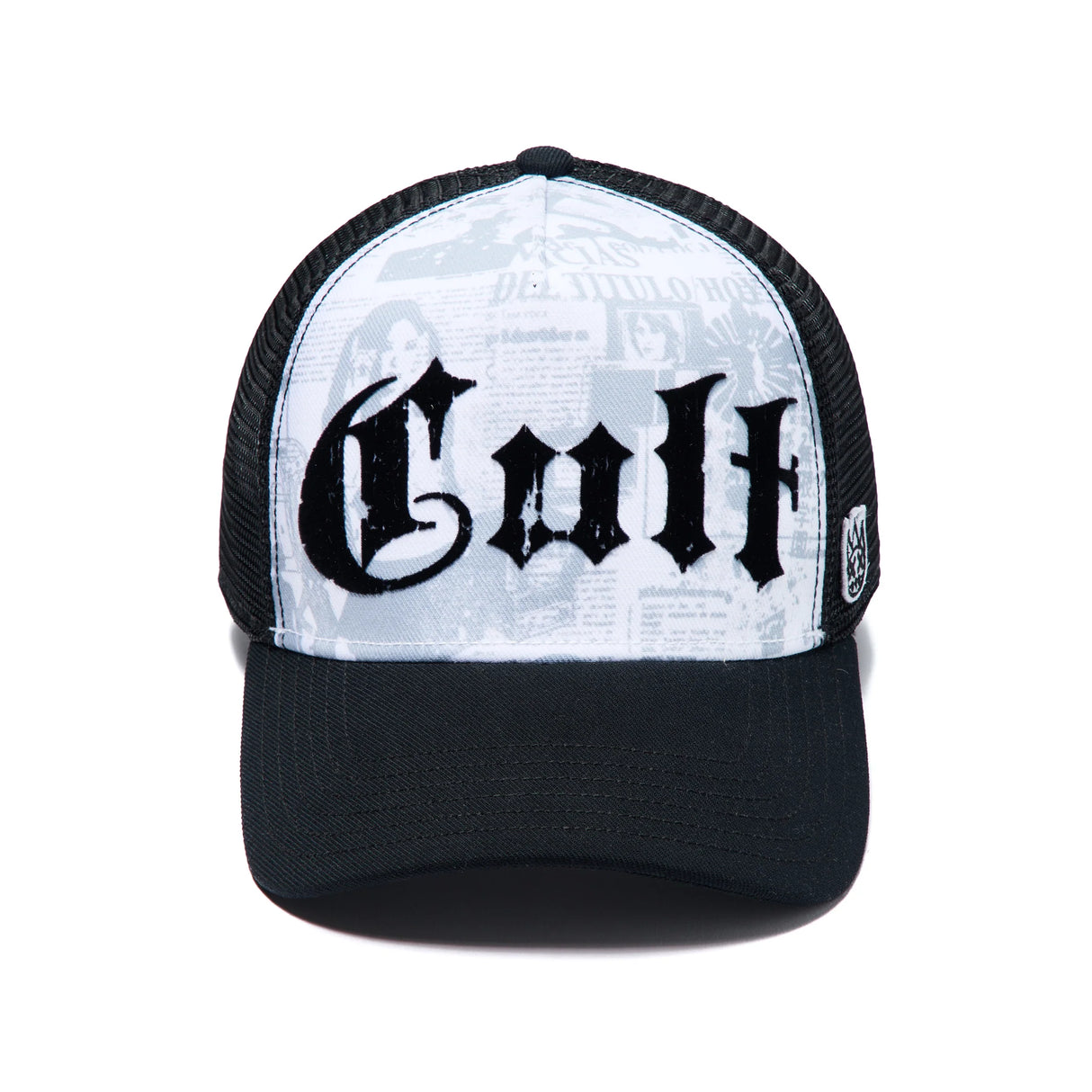 Cult Of Individuality Mesh Back Trucker Hat "Propaganda" In White