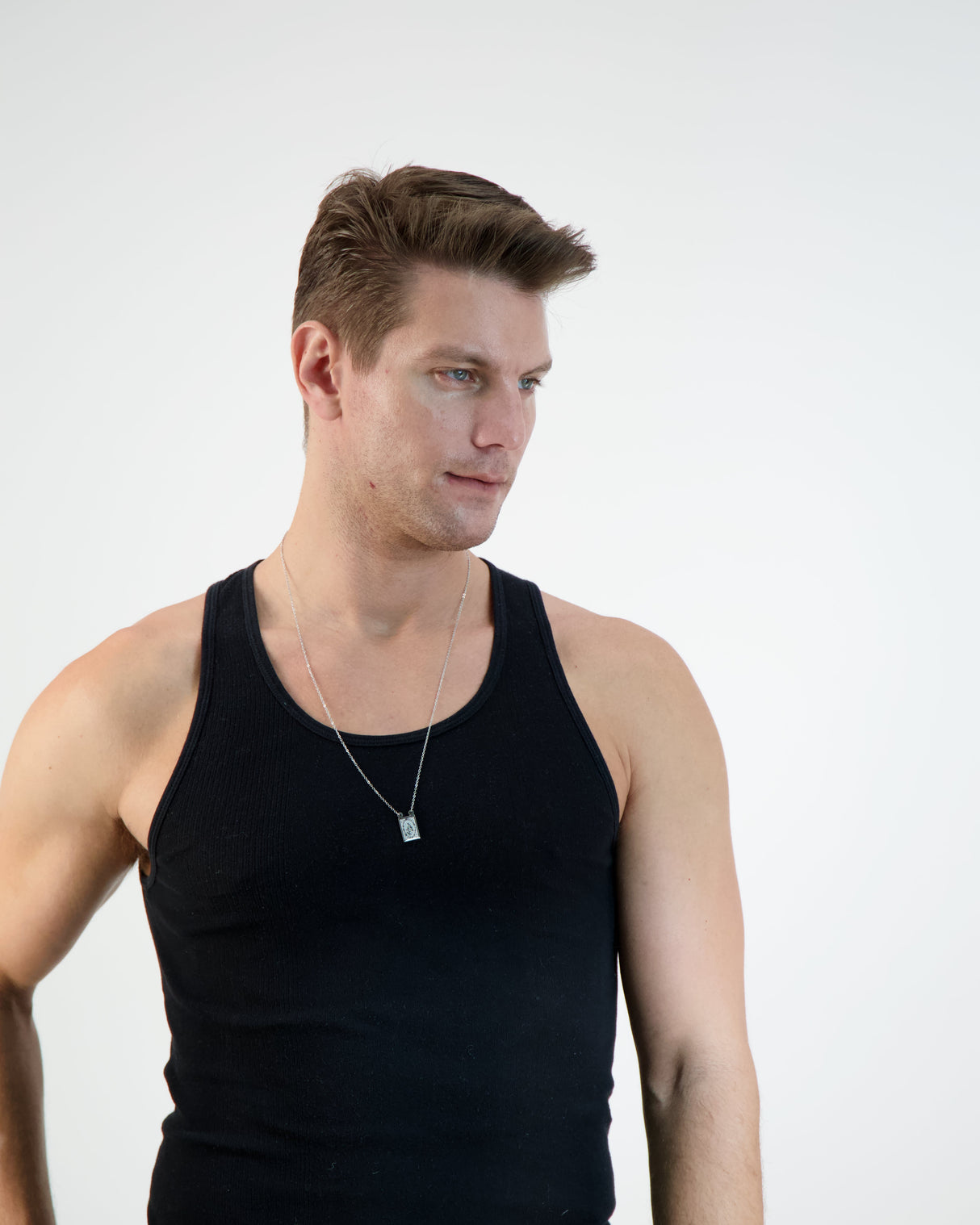 Our Lady Mount Carmel Rectangle Scapular Necklace