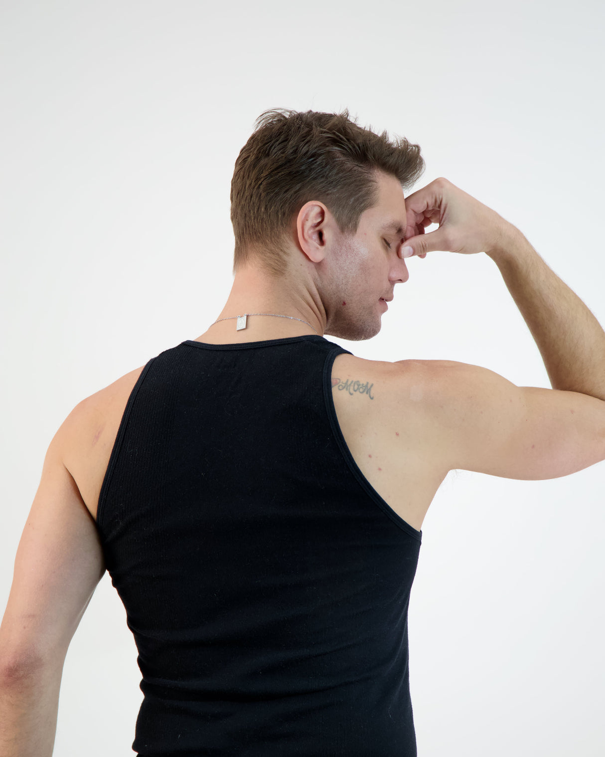 Our Lady Mount Carmel Rectangle Scapular Necklace