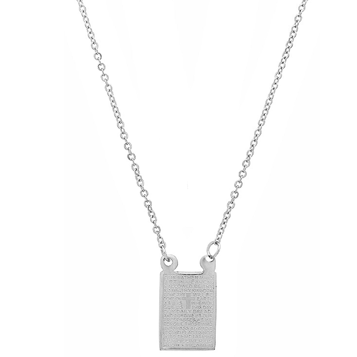 Lords Prayer Scapular Necklace