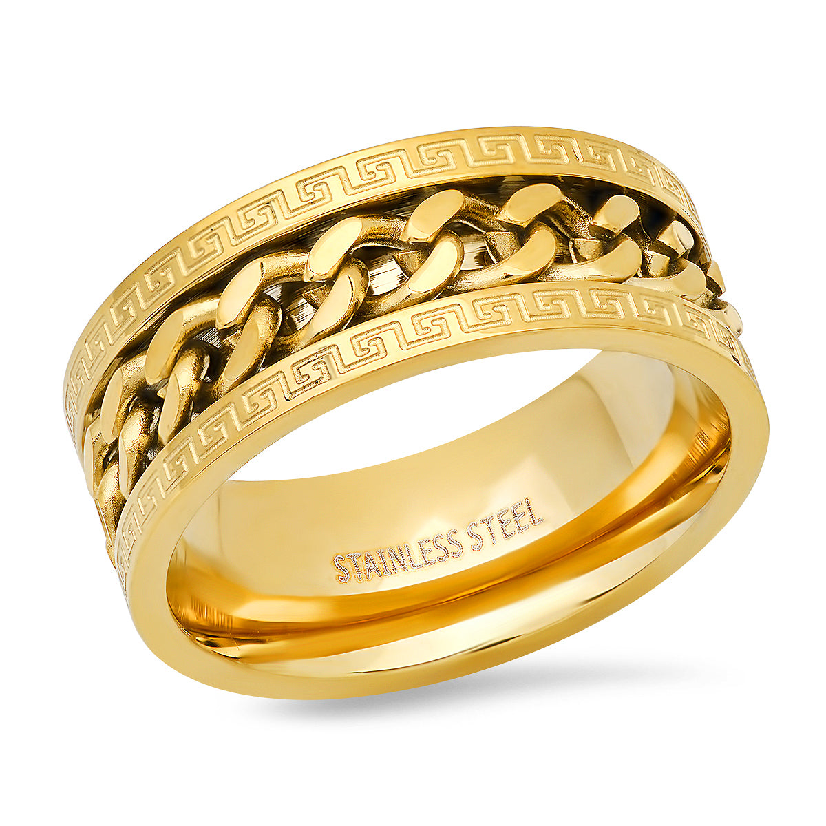 Cuban Link Spinner Ring