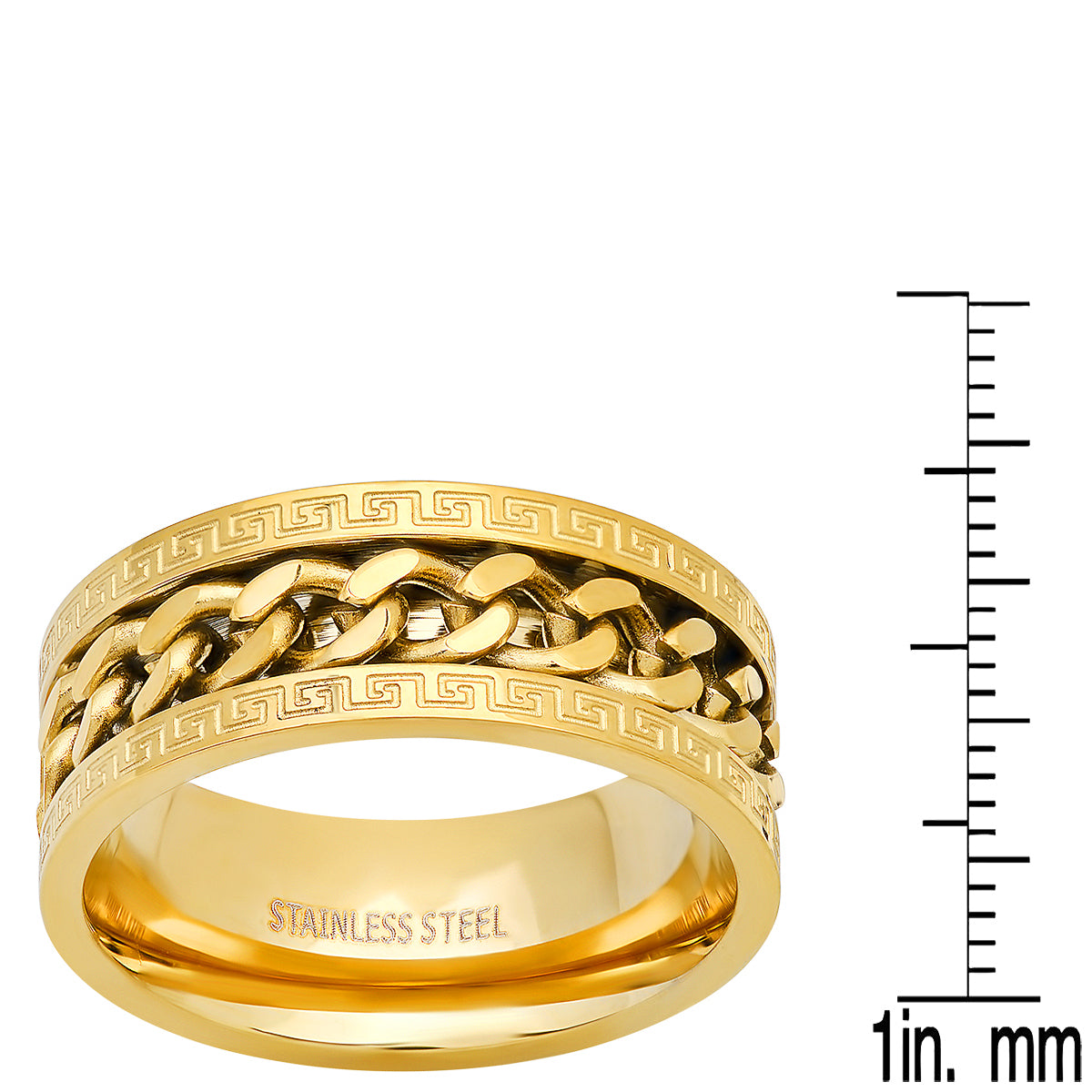Cuban Link Spinner Ring