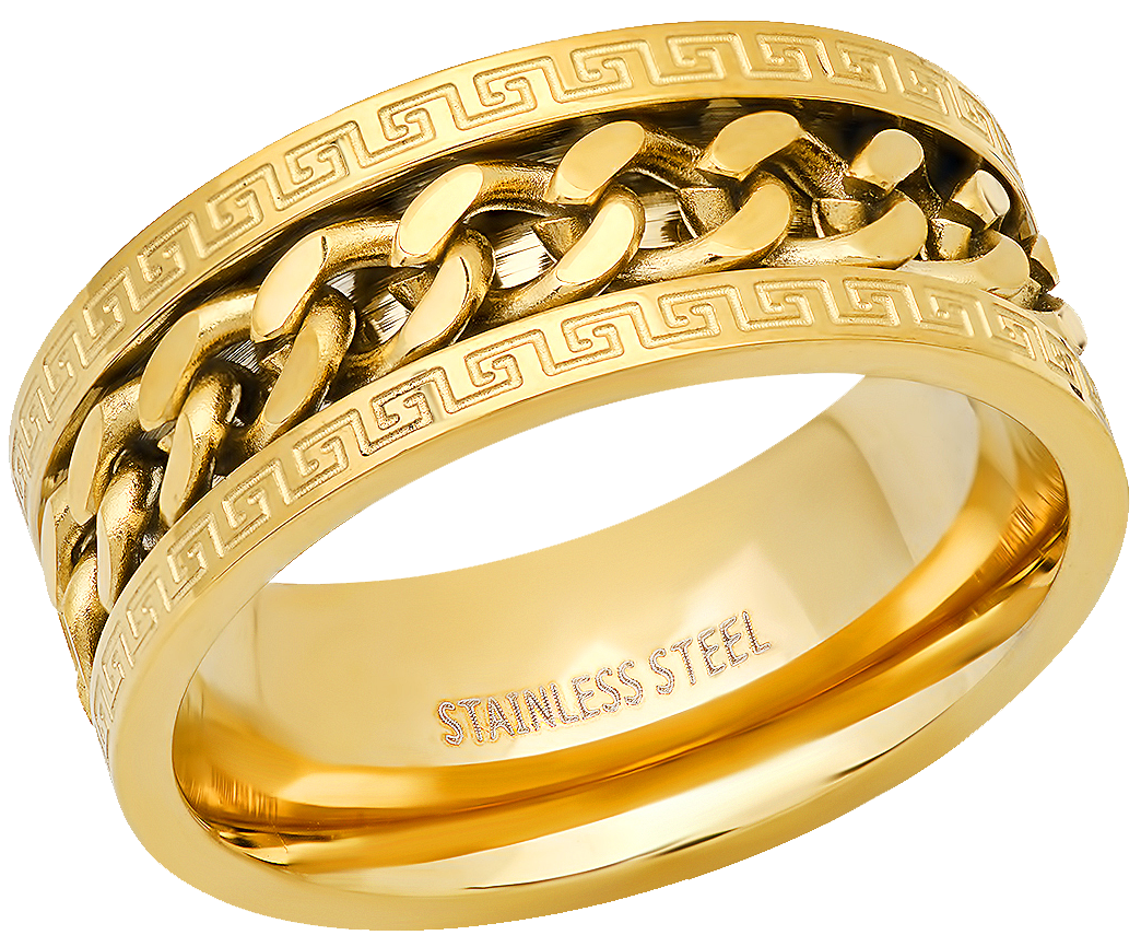 Cuban Link Spinner Ring