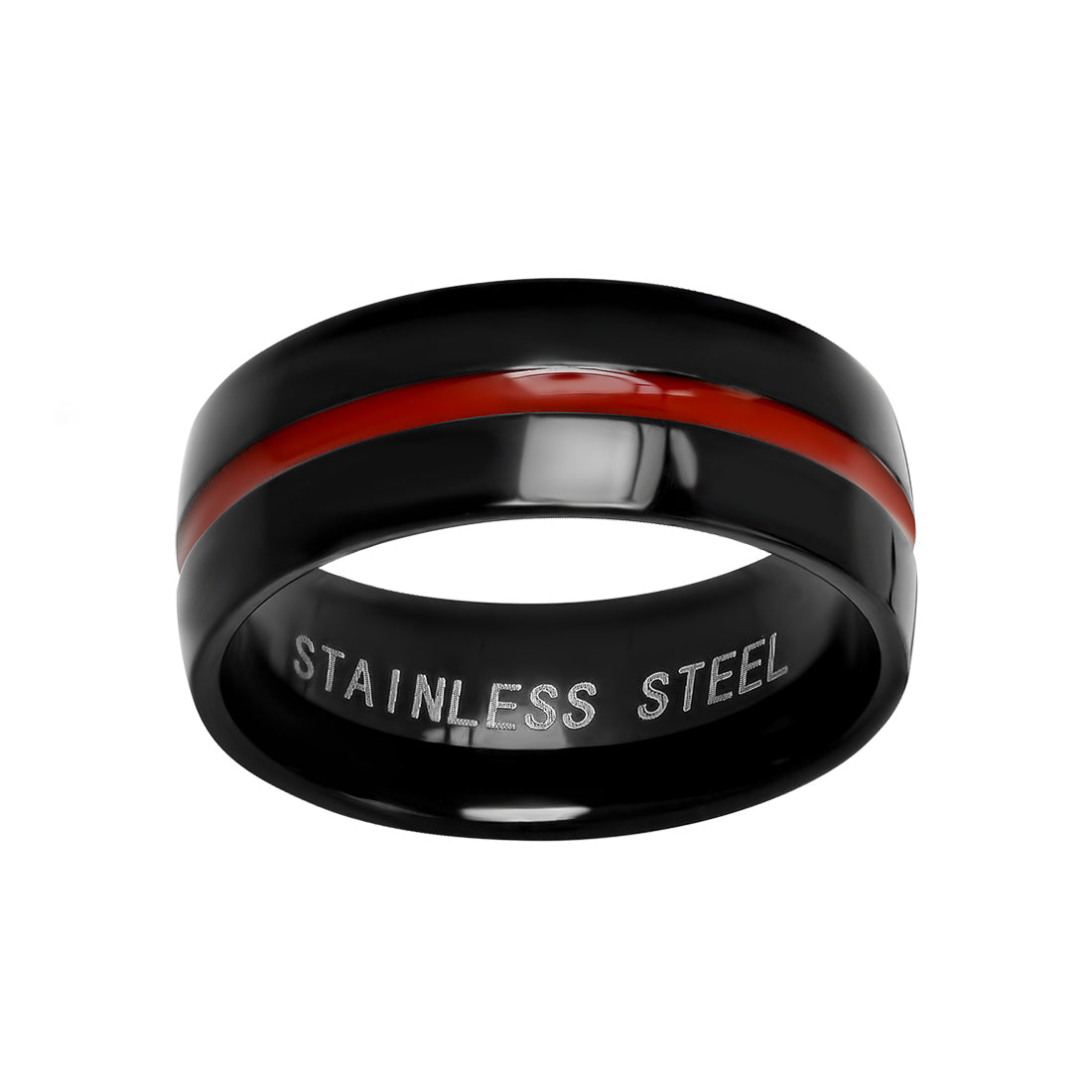 Thin Red Line Ring