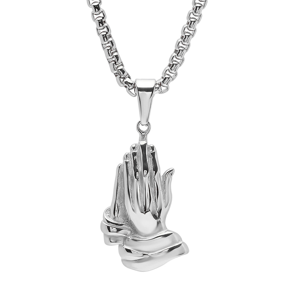 Bless Up Prayer Hands Pendant
