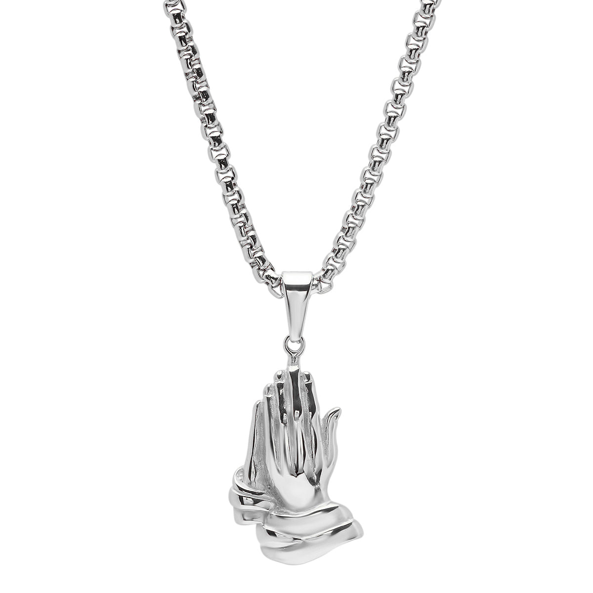 Bless Up Prayer Hands Pendant