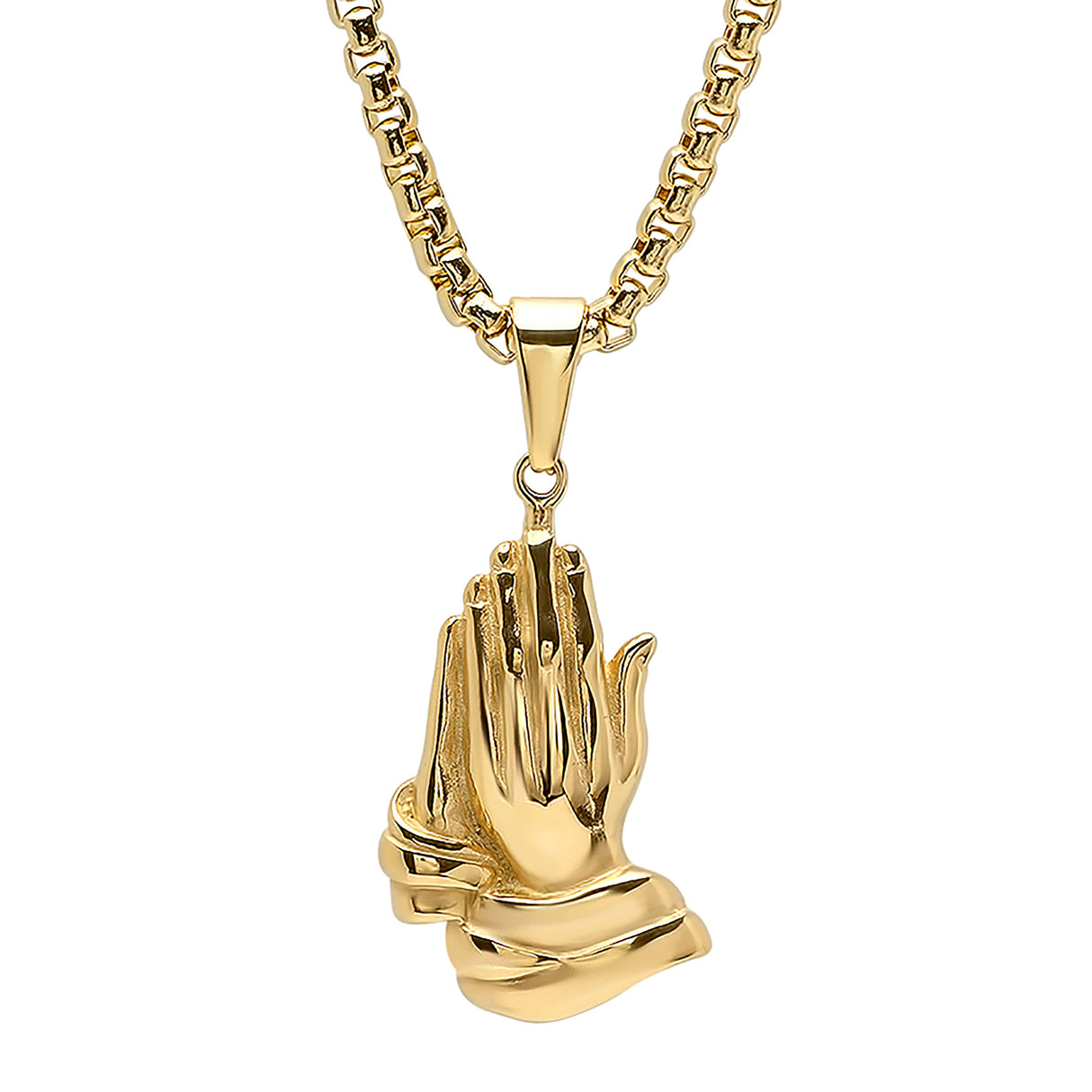 Bless Up Prayer Hands Pendant