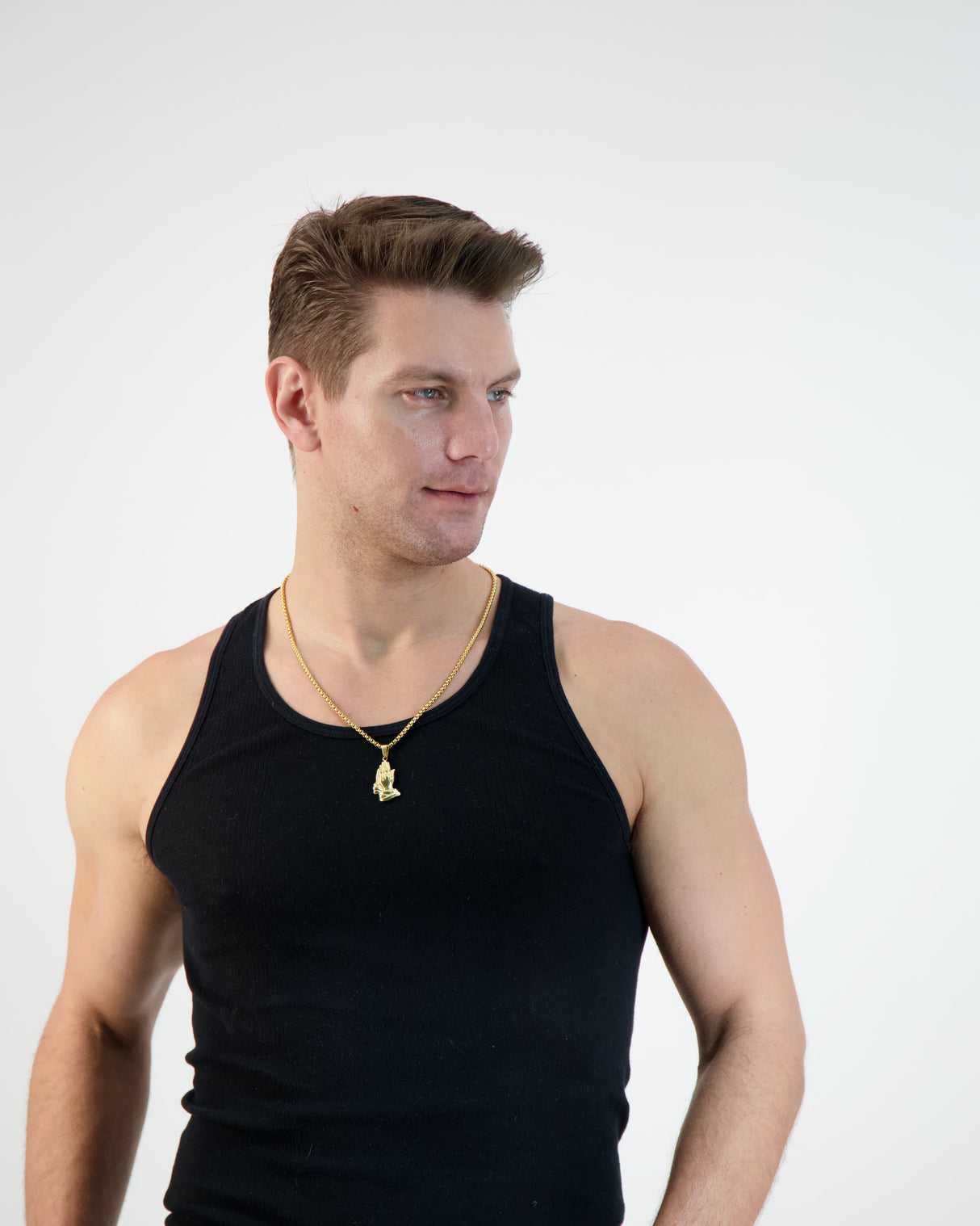 Bless Up Prayer Hands Pendant