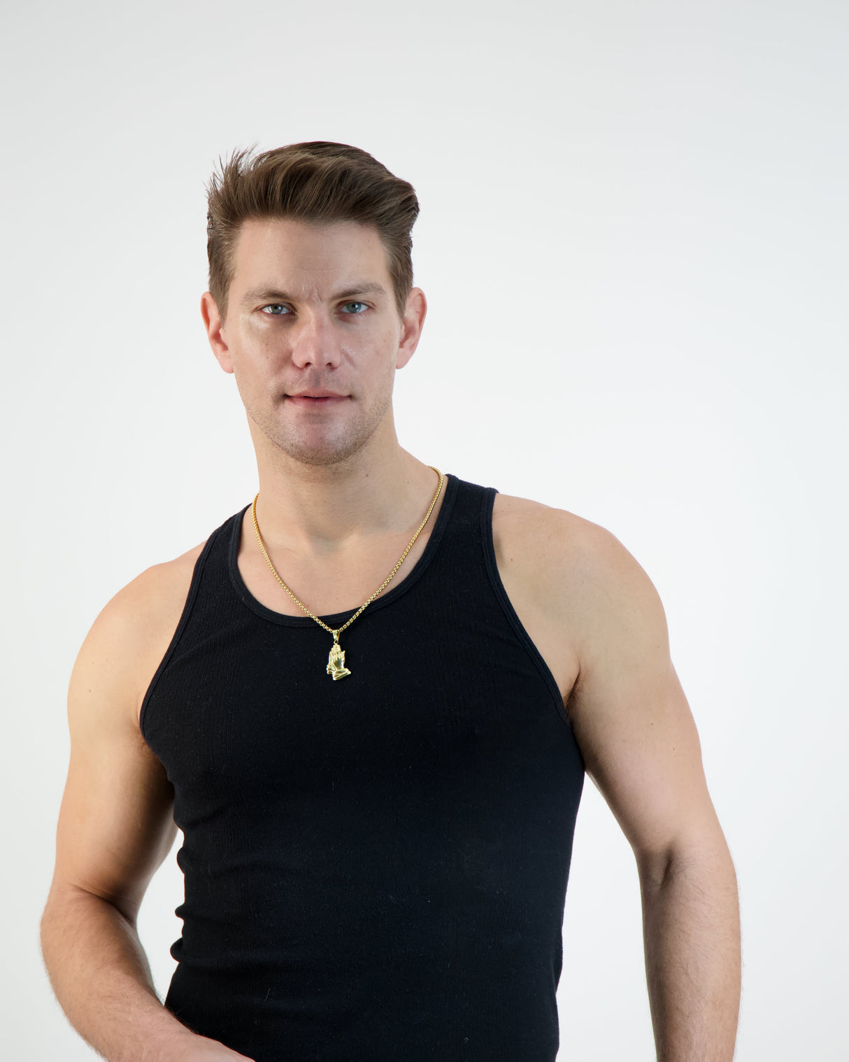 Bless Up Prayer Hands Pendant