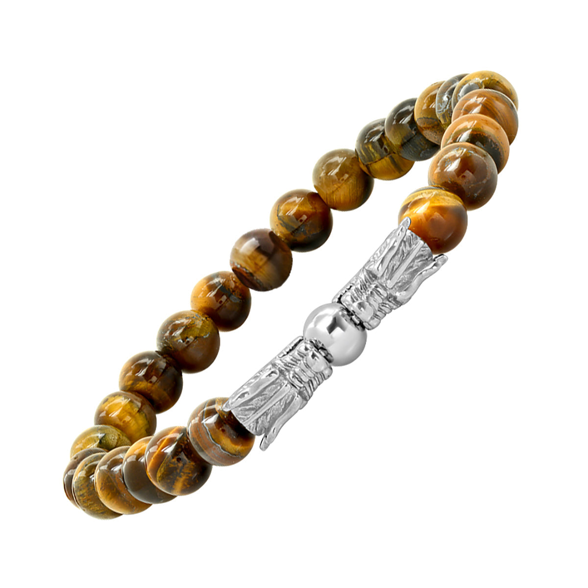 Dragon's Head Tiger Eye Stretch Bracelet