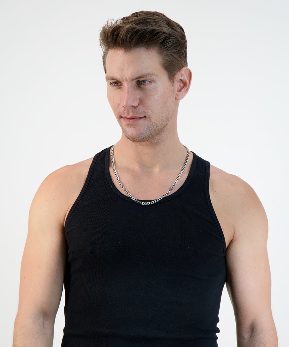 Slim Cuban Chain Link Necklace