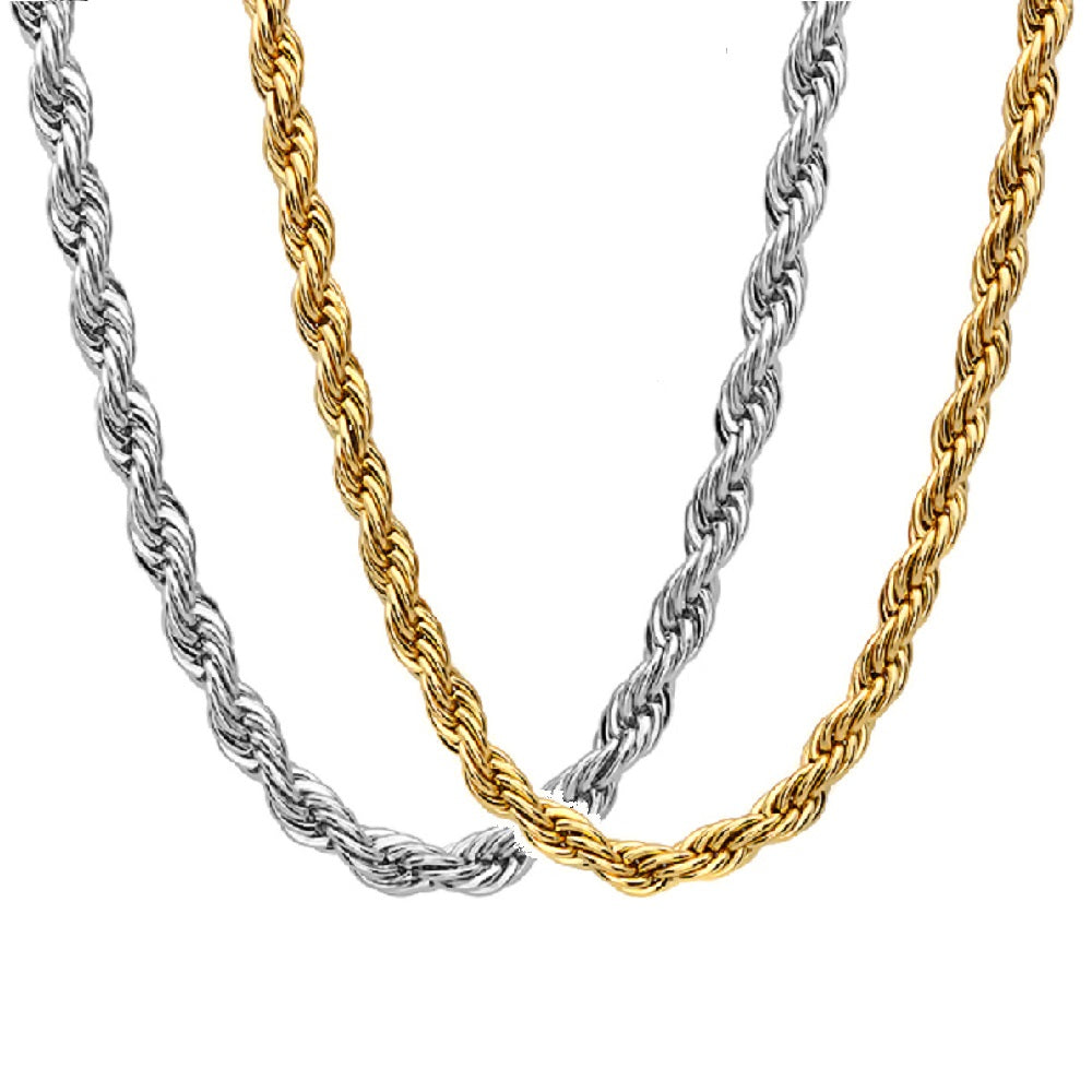 Twisted Rope Chain Necklace
