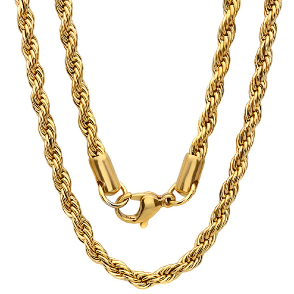 Twisted Rope Chain Necklace