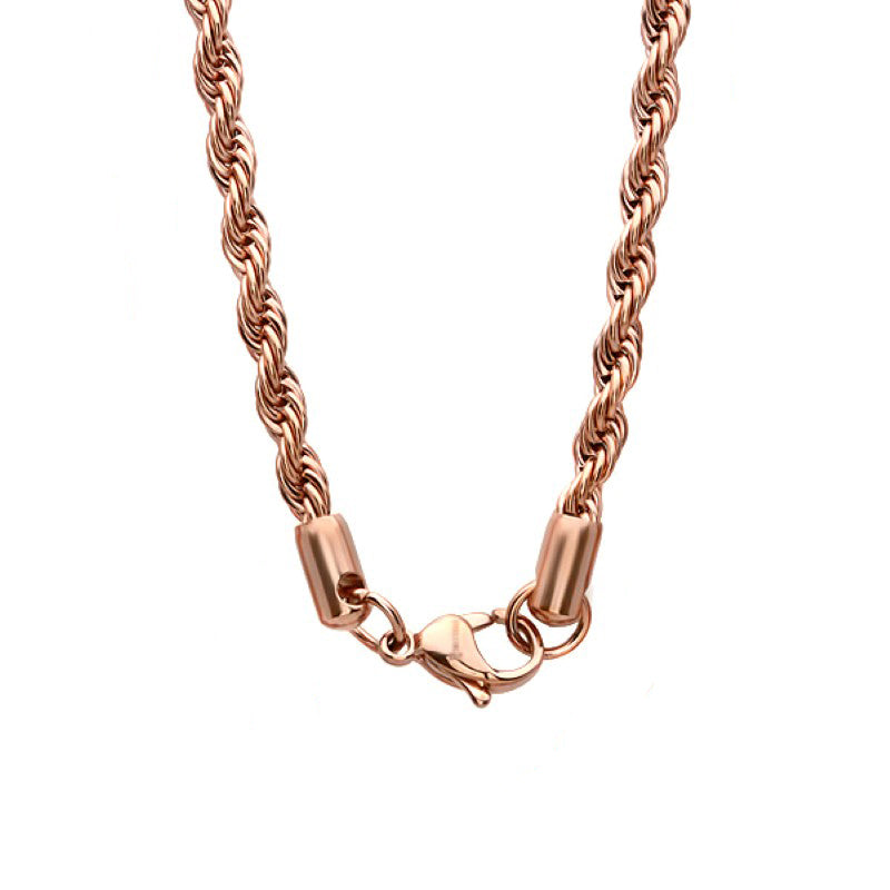 Twisted Rope Chain Necklace