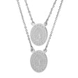 Virgin Mary Oval Scapular Necklace