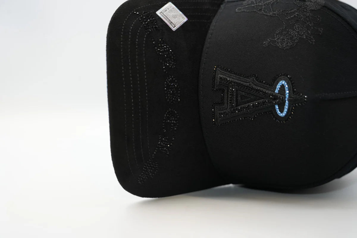 Big Boss Angeles Cross Rhinestone Crystal Black