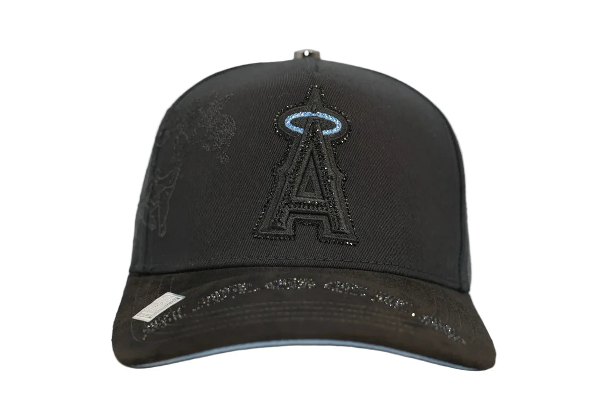 Big Boss Angeles Cross Rhinestone Crystal Black