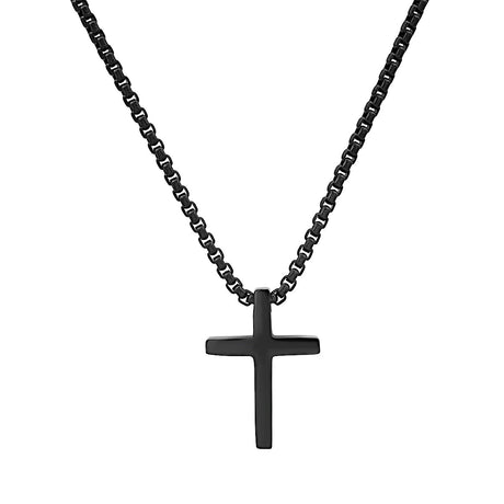 Stainless Steel Polished Cross Pendant